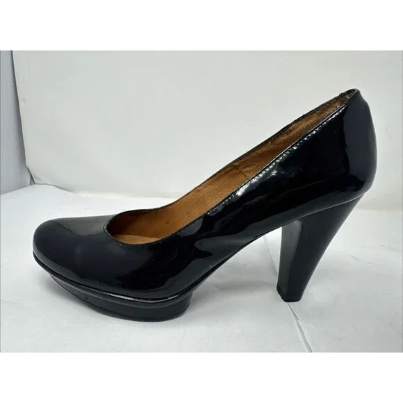 2x Sofft Lana Black & Brown Patent Leather Classic Pump Womens Size 8 M shoe - Picture 11 of 16